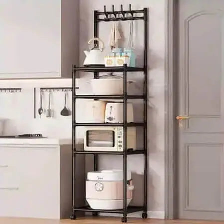 5 Tier Metal Kitchen Organizer Rack